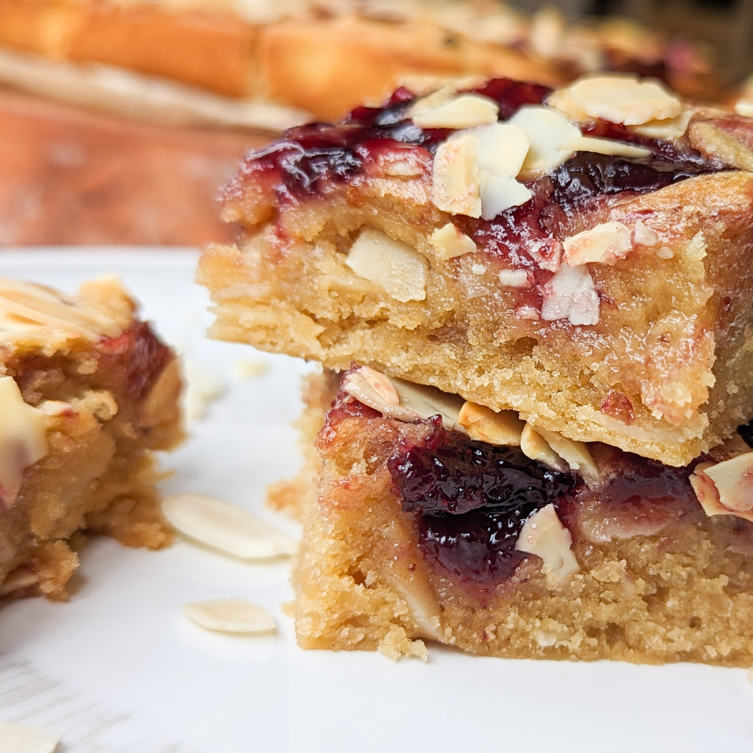 Vegan Bakewell Blondie