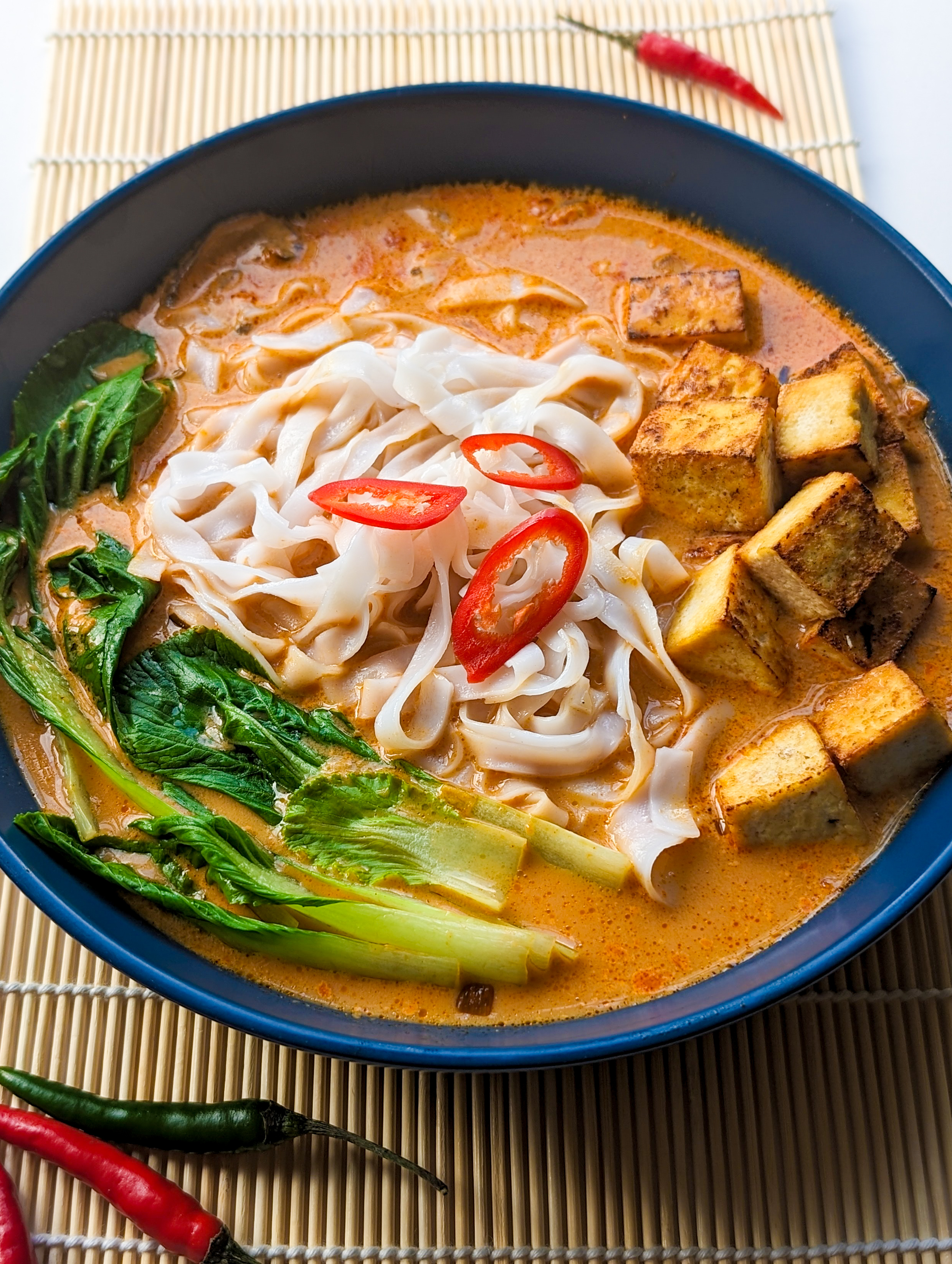 Crispy Tofu Noodle Soup Recipe