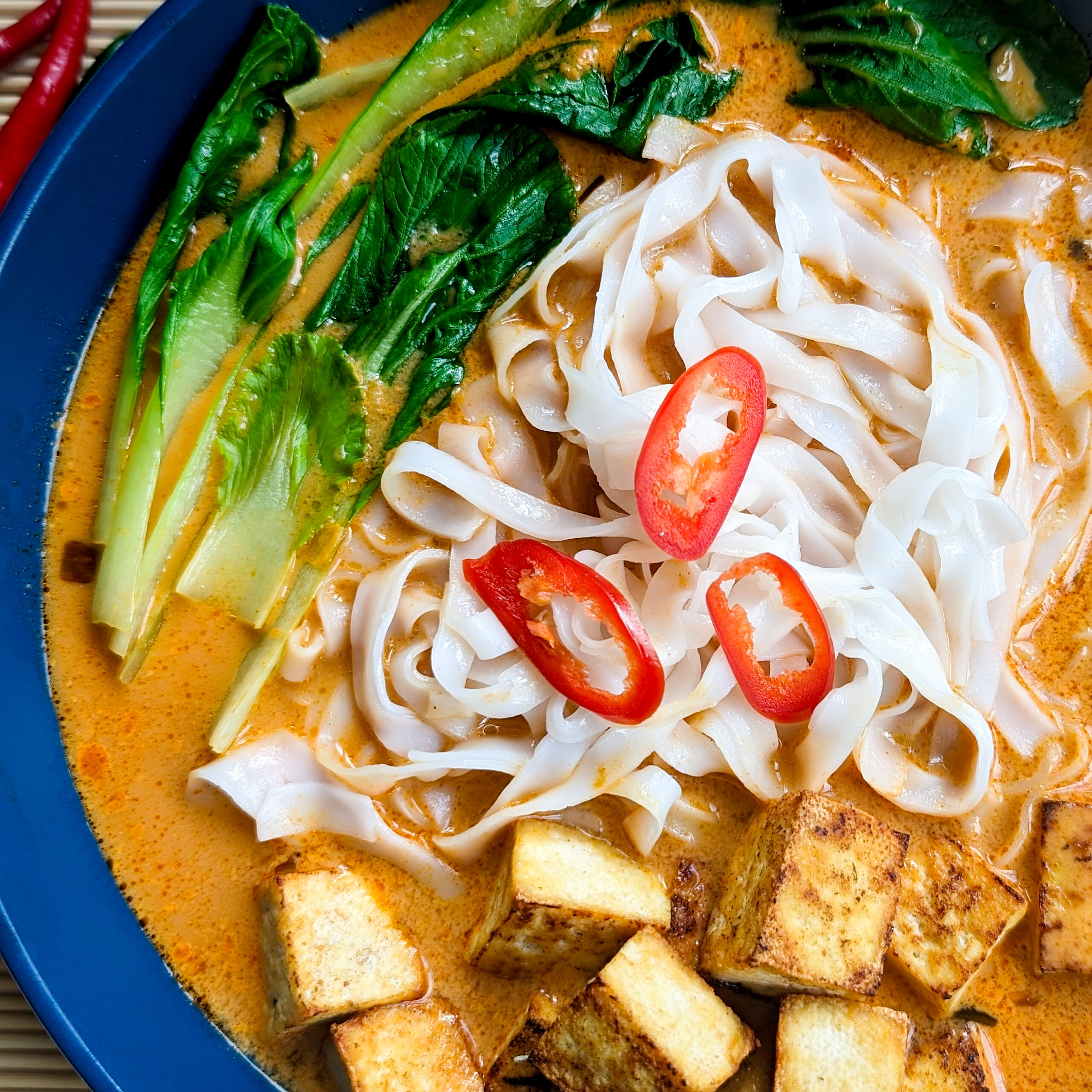 Coconut Noodle Soup with Crispy Tofu | Easy Vegan Recipes!