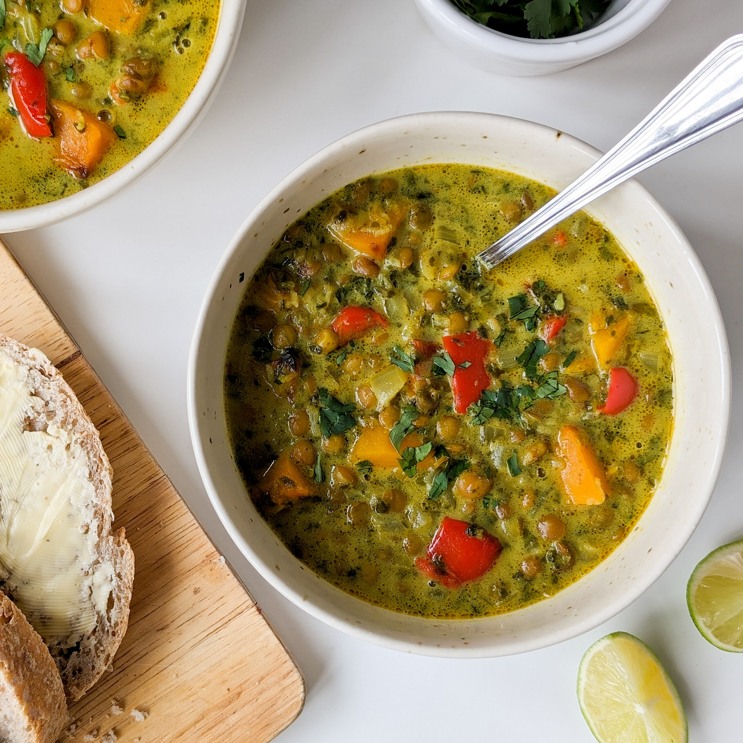 Flu Fighting Soup | Butternut, Lentil and Coconut Soup (vegan, gluten free)