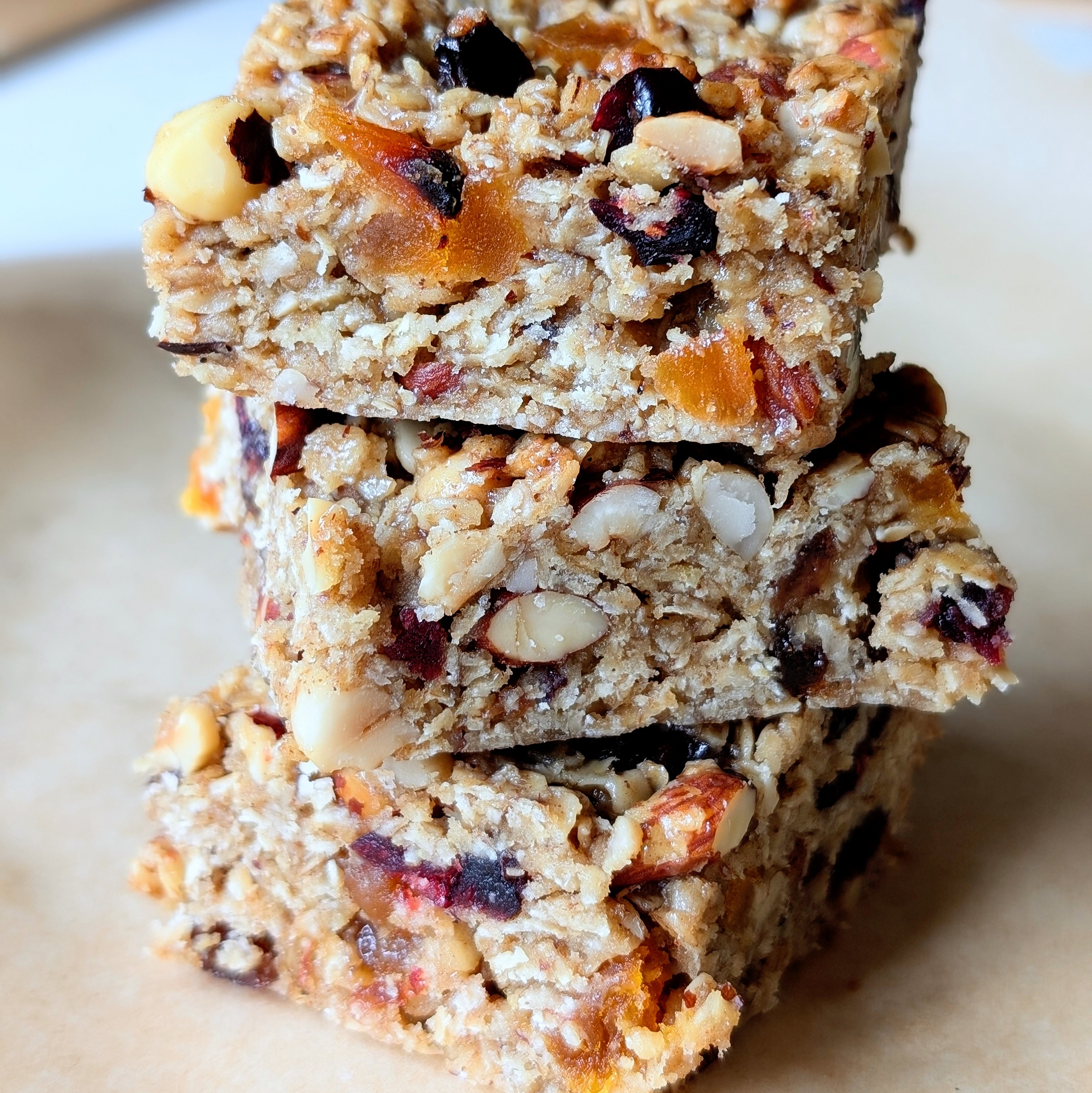 Easy Christmas Flapjacks with Warm Spices, Fruit, and Nuts